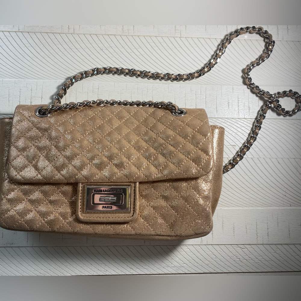 Karl Lagerfield PARIS Agyness Shoulder Handbag